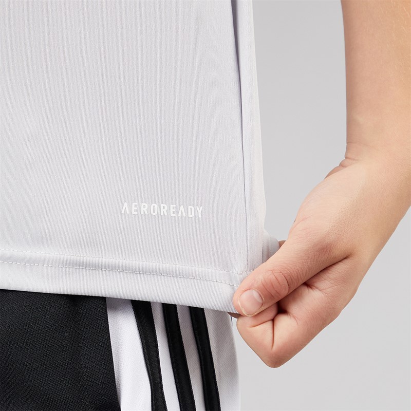 adidas Kids Squadra 21 T-Shirt Team Light Grey/White