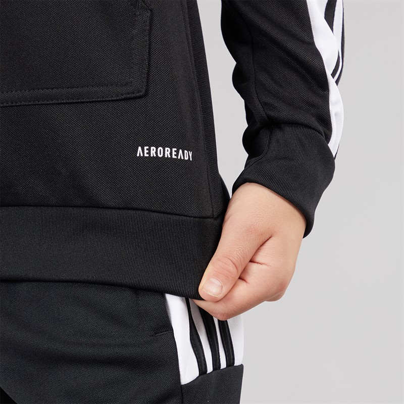 adidas Junior Squadra Track 21 Hoodie Black/White