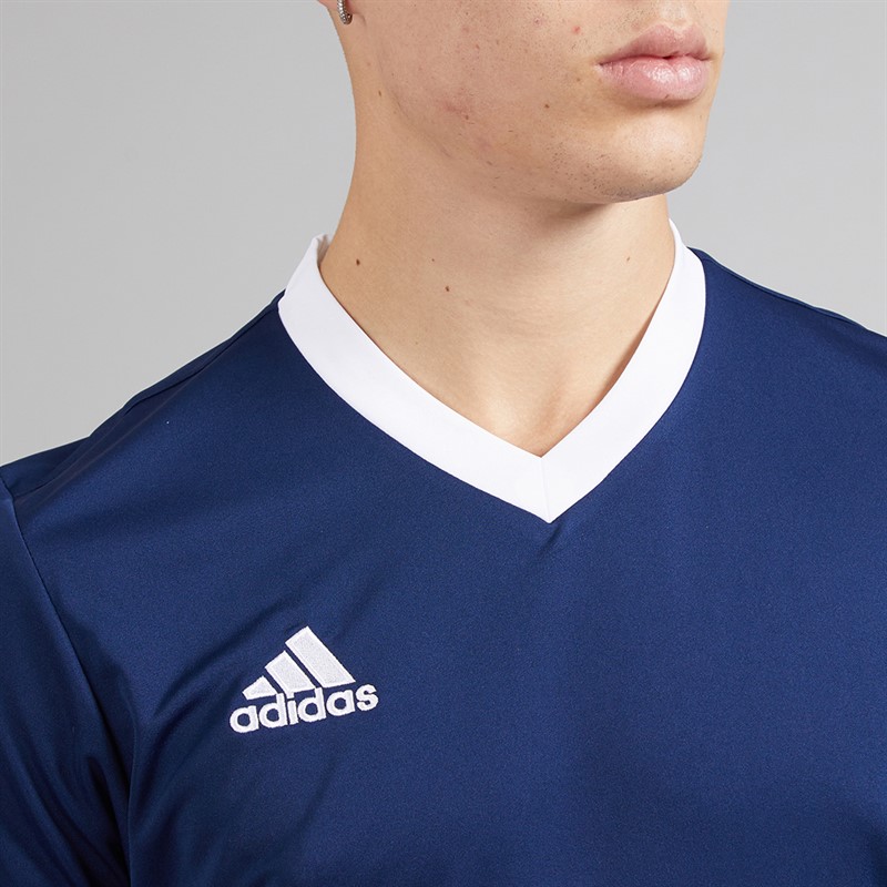 adidas Mens Entrada 22 T-Shirt Team Navy Blue
