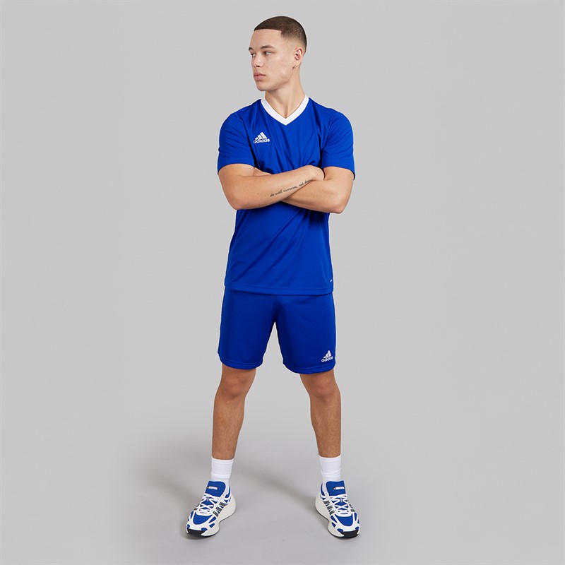 adidas Mens Entrada 22 T-Shirt Team Royal Blue