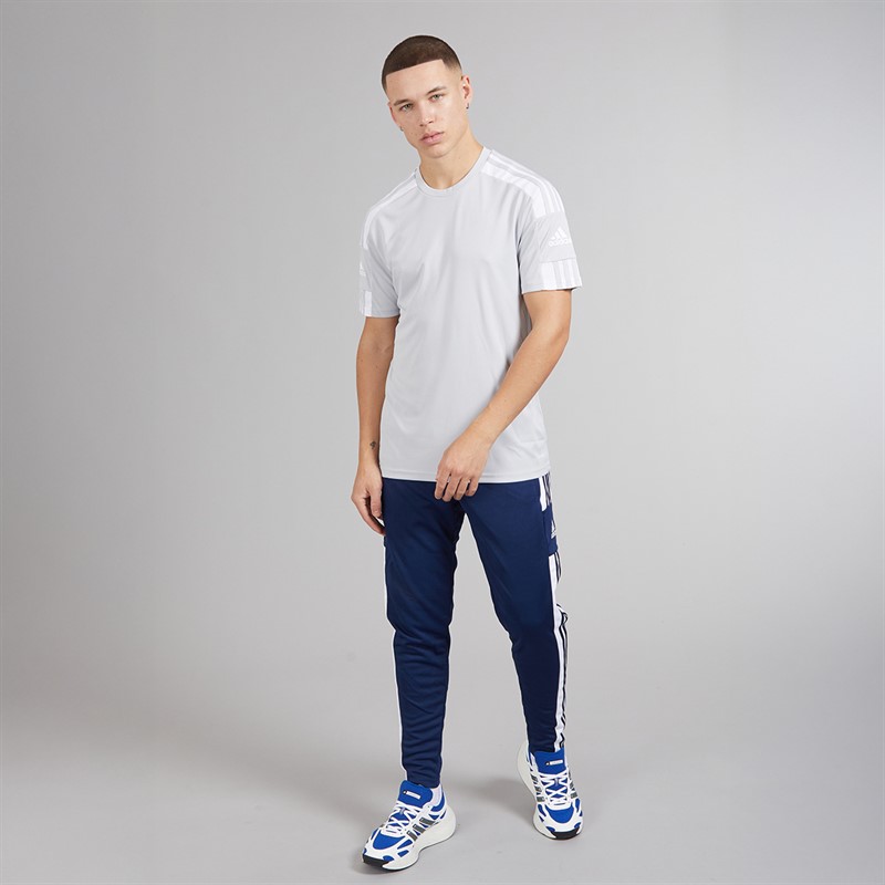 adidas Mens Squadra 21 T-Shirt Team Light Grey/White