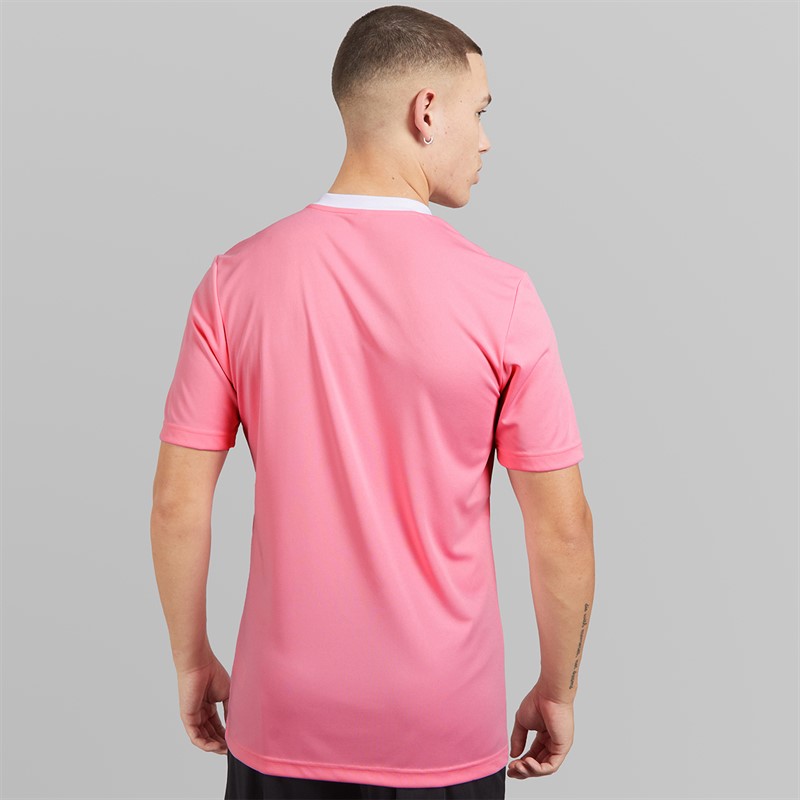 adidas Mens Entrada 22 T-Shirt Semi Pink Glow