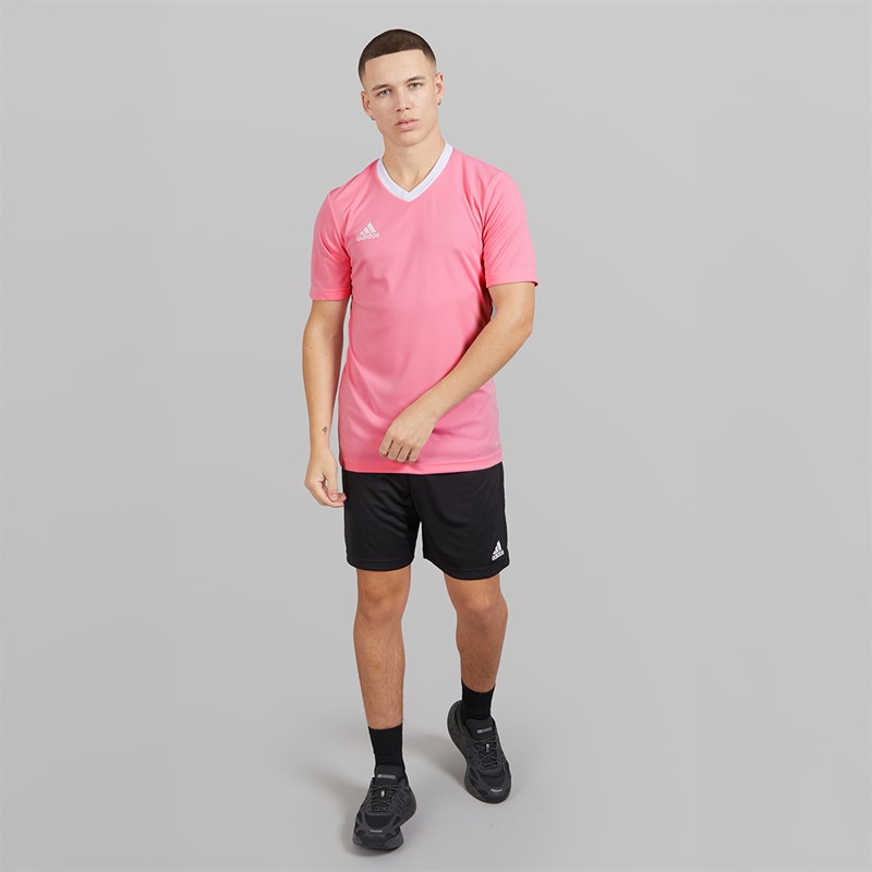 adidas Mens Entrada 22 T-Shirt Semi Pink Glow