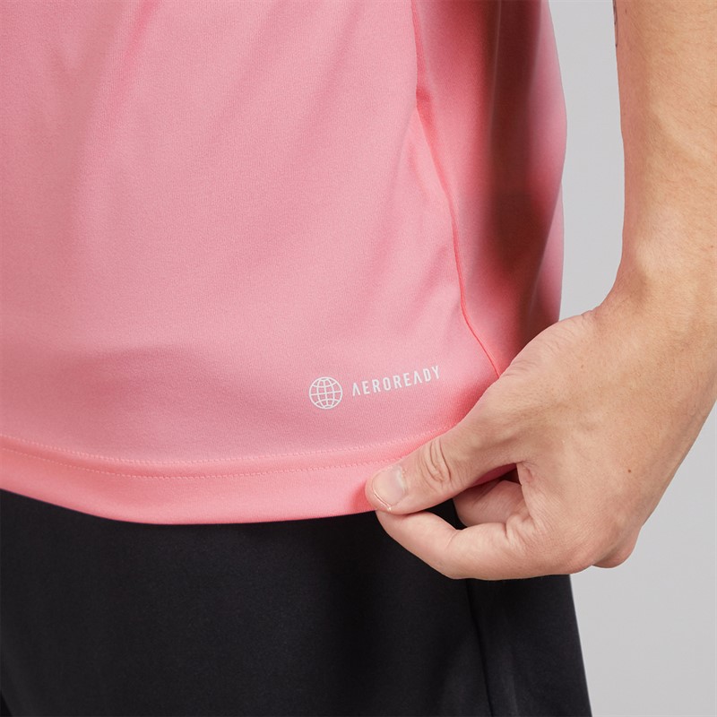 adidas Mens Entrada 22 T-Shirt Semi Pink Glow