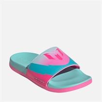 adidas Junior Adilette Comfort Messi Sliders Cloud White/Core Black/Silver Metallic