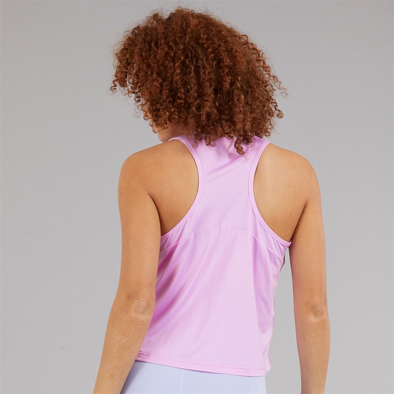 adidas Womens Aeroready Hyperglam Tank Top Bliss Lilac/White