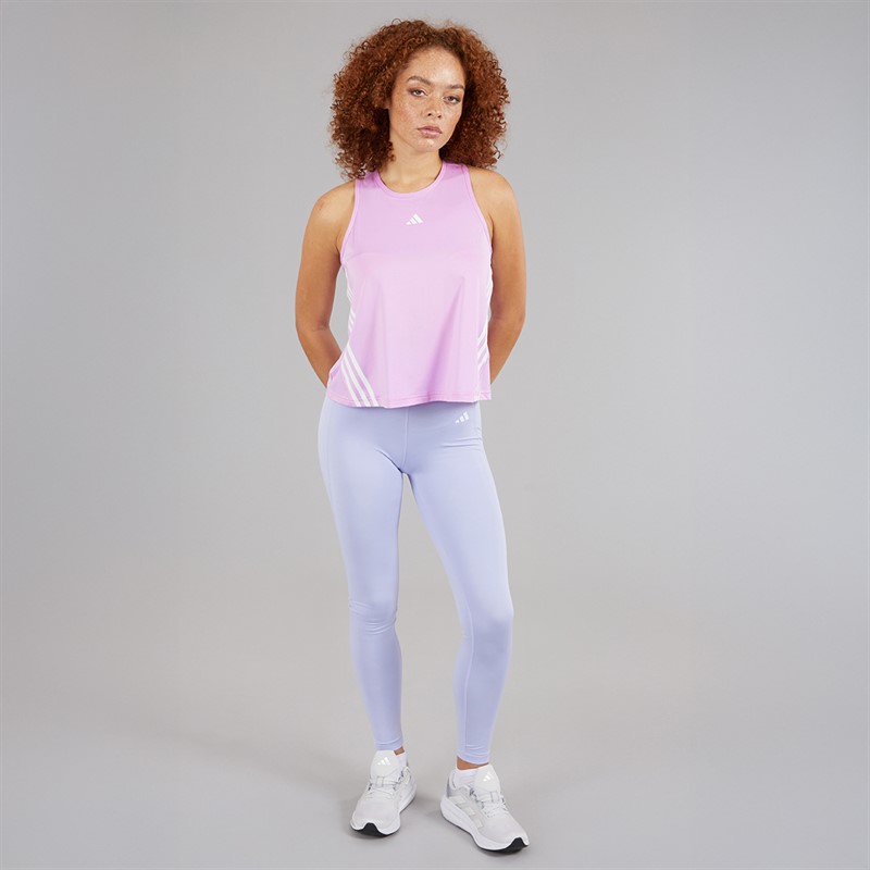 adidas Womens Aeroready Hyperglam Tank Top Bliss Lilac/White