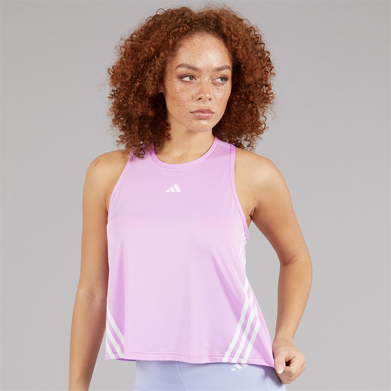 adidas Womens Aeroready Hyperglam Tank Top Bliss Lilac/White