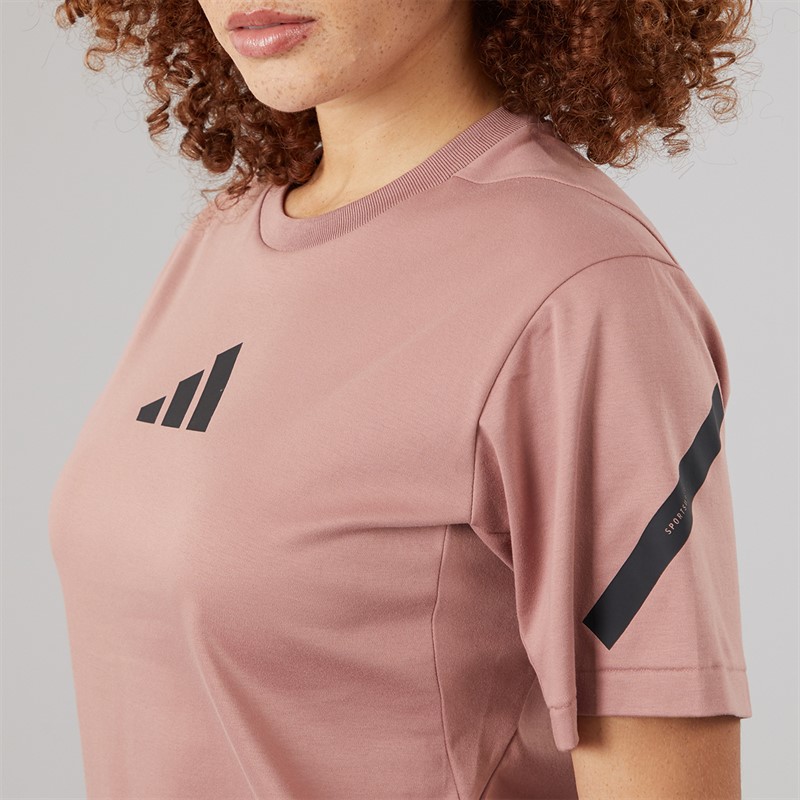 adidas Womens Z.N.E. T-Shirt Warm Clay