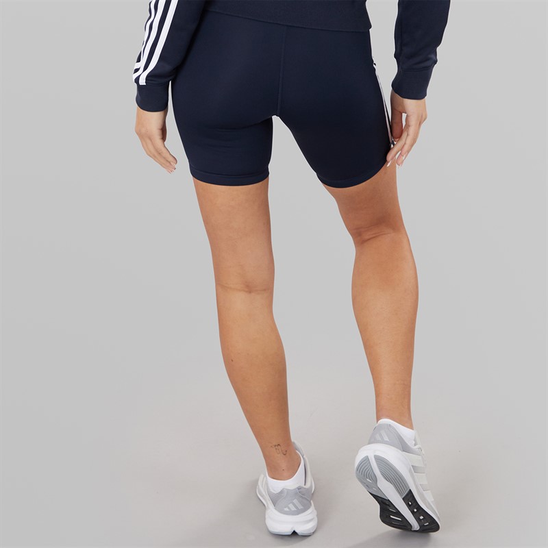 adidas Dame Training Essentials 3-Stripes Højtaljede Shorts Legend Ink