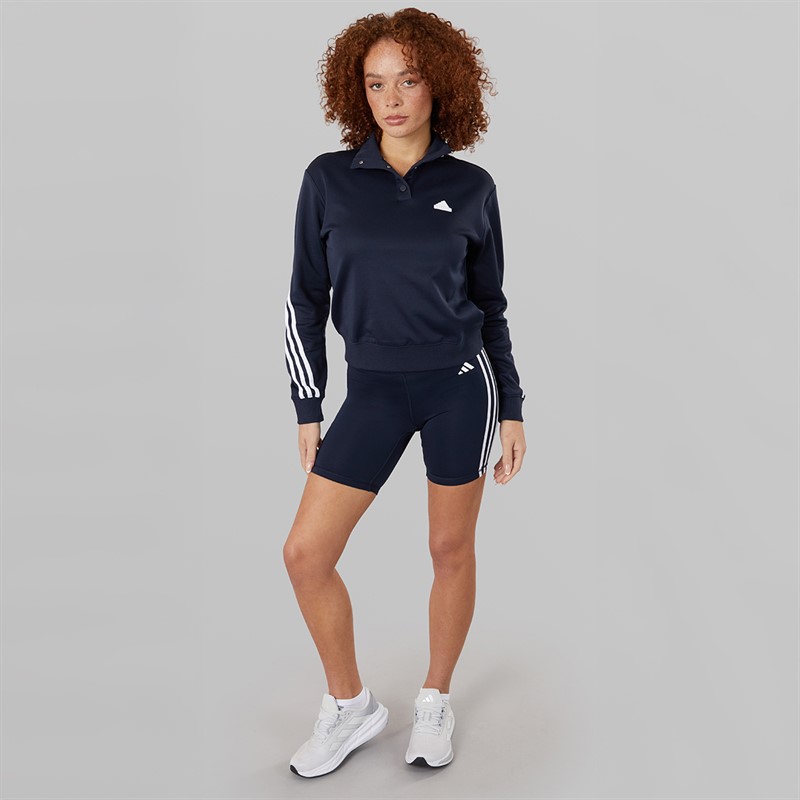 adidas Dame Training Essentials 3-Stripes Højtaljede Shorts Legend Ink