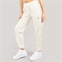adidas Womens Essentials 3-Stripes Animal Print Joggers Wonder White