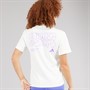 adidas Womens Verbiage Back Graphic T-Shirt Off White