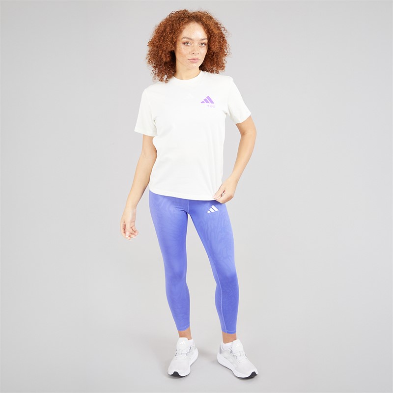 adidas Womens Verbiage Back Graphic T-Shirt Off White