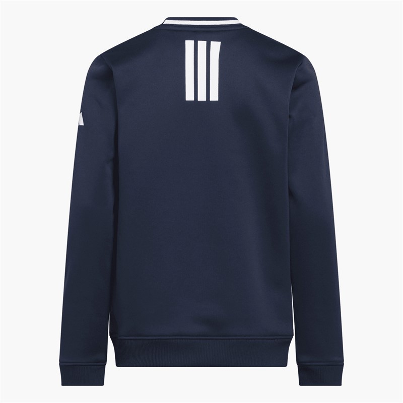 adidas Junior Boys Sport Crew Neck Golf Sweatshirt Collegiate Navy