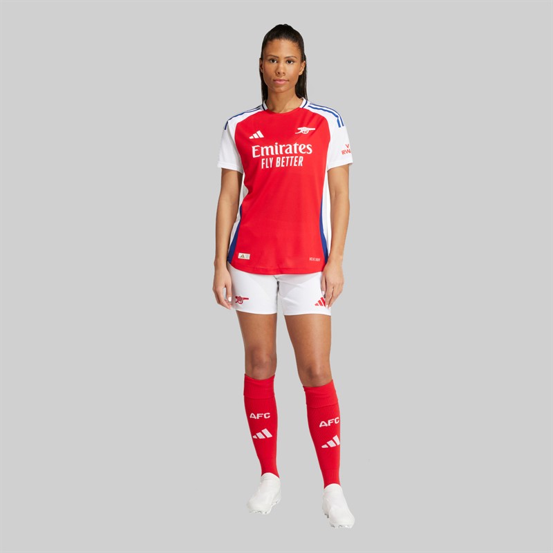 adidas Womens AFC Arsenal 24/25 Authentic Home Jersey Better Scarlet/White