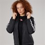 adidas Womens Essential 3-Stripes Insulated Hooded Jacket Black