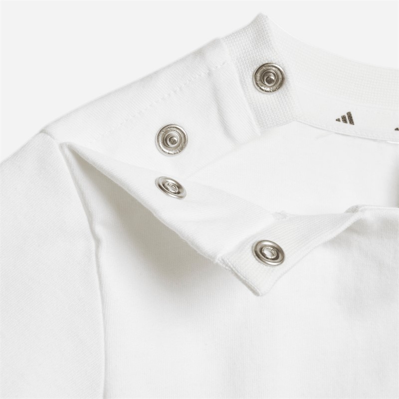 adidas Infant Boys Marvel Spider-Man T-Shirt And Shorts Set White/Grey Two