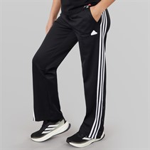 adidas Womens Iconic Wrapping 3-Stripes Snap Track Pants Black/White