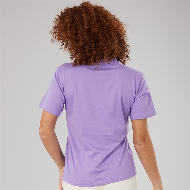adidas Womens Tech Metallic Graphic T-Shirt Violet Fusion