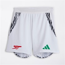 adidas Mens AFC Arsenal 24/25 Authentic Away Shorts White/Print