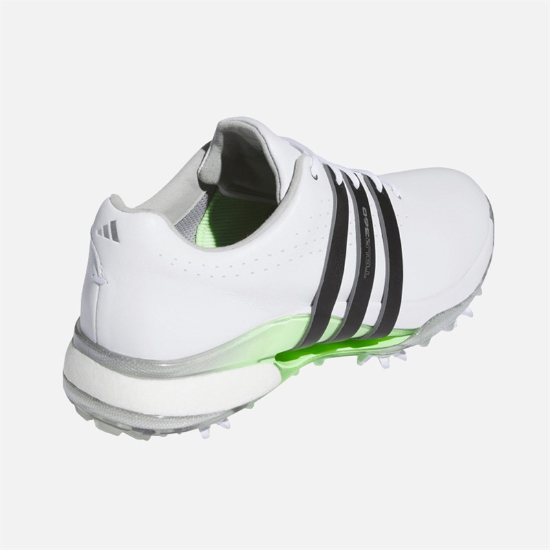 adidas Womens Tour360 24 BOOST Waterproof Golf Shoes White/Core Black/Green Spark