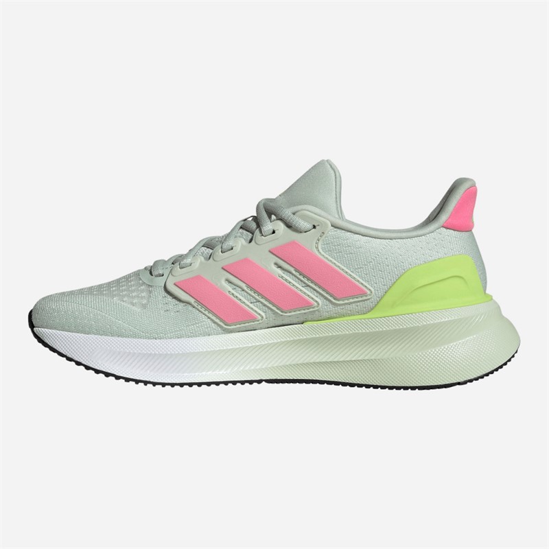 adidas Womens Ultrarun 5 Neutral Running Shoes Linen Green/Bliss Pink/Linen Green