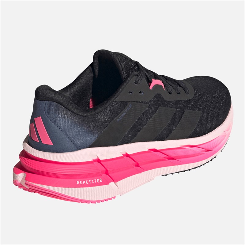 adidas Womens Adistar 3 Neutral Running Shoes Core Black/Lucid Pink