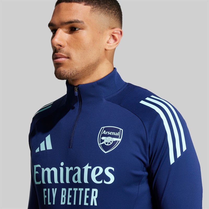adidas Mens AFC Arsenal 24/25 1/4 Zip Training Top Night Sky