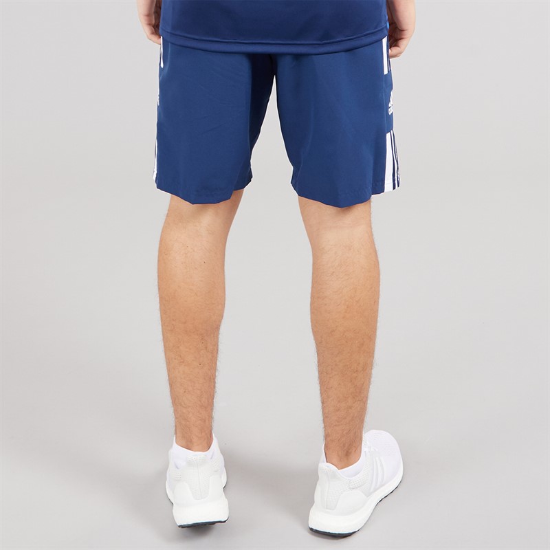 adidas Mens Squadra 21 Woven Shorts Navy Blue/White