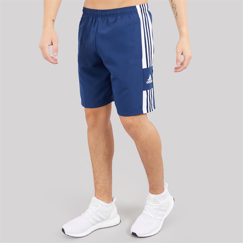 adidas Mens Squadra 21 Woven Shorts Navy Blue/White
