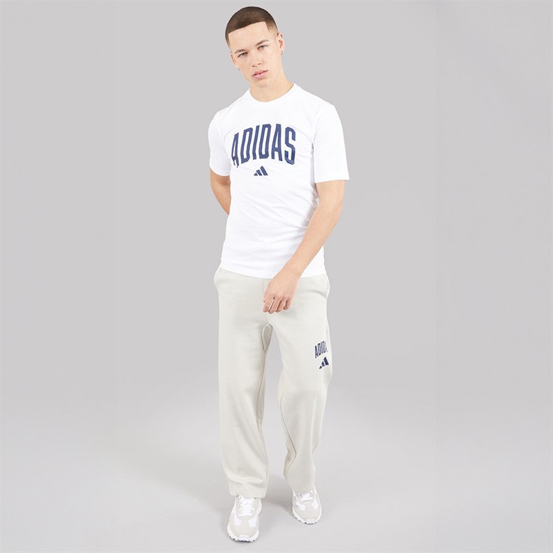 adidas Mens Collegiate Lineage Graphic T-Shirt White