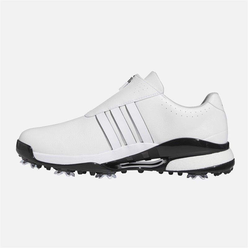 adidas Mens Tour360 24 BOA Boost Waterproof Golf Shoes White/White/Core Black