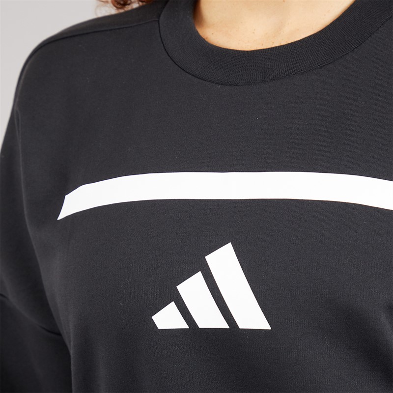 adidas Womens Z.N.E. Sweatshirt Black/White
