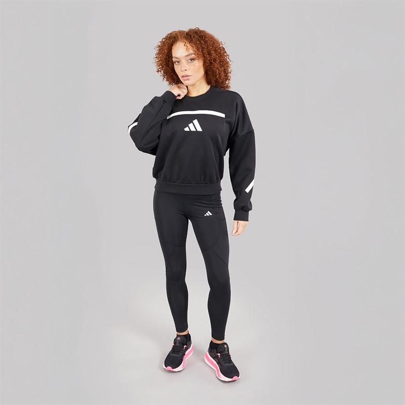 adidas Womens Z.N.E. Sweatshirt Black/White