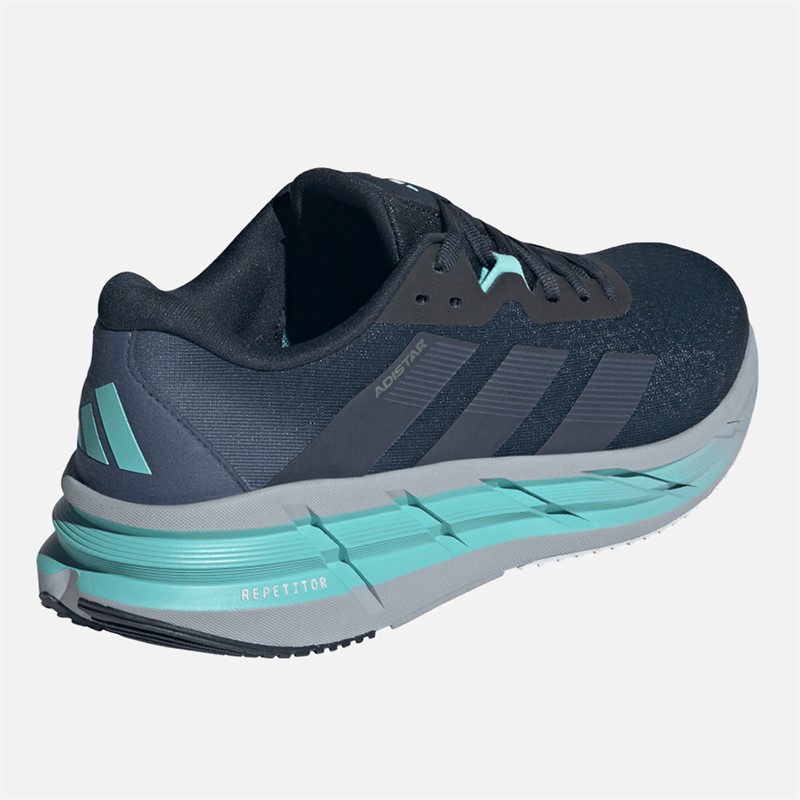 adidas Mens Adistar 3 Neutral Running Shoes Aurora Ink/Flash Aqua