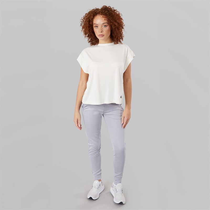 adidas Womens Climacool Yoga T-Shirt Cloud White