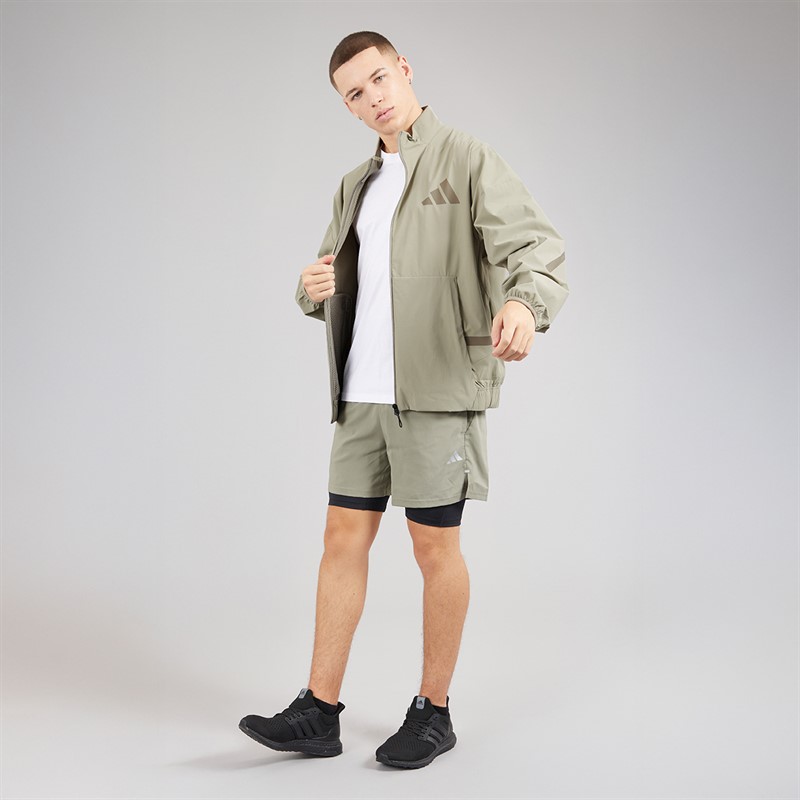 adidas Mens Z.N.E. Woven Track Jacket Putty Beige