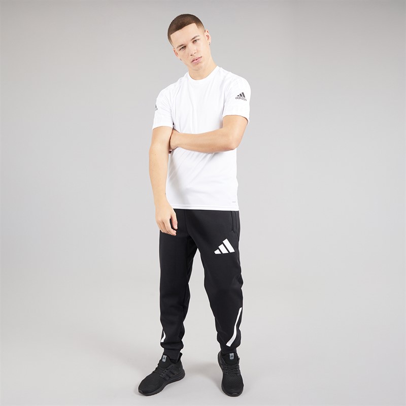 adidas Herre Squadra 21 T-shirt Hvid/Hvid/Sort