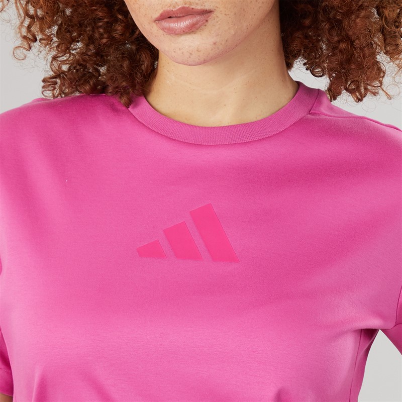 adidas Womens Z.N.E. T-Shirt Semi Lucid Fuchsia