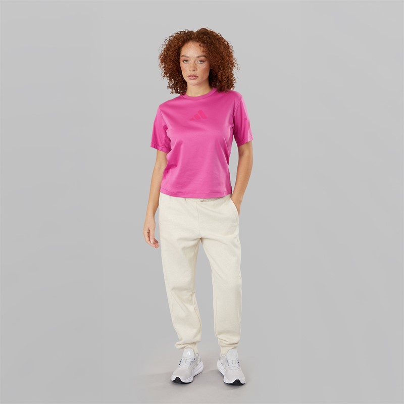 adidas Womens Z.N.E. T-Shirt Semi Lucid Fuchsia