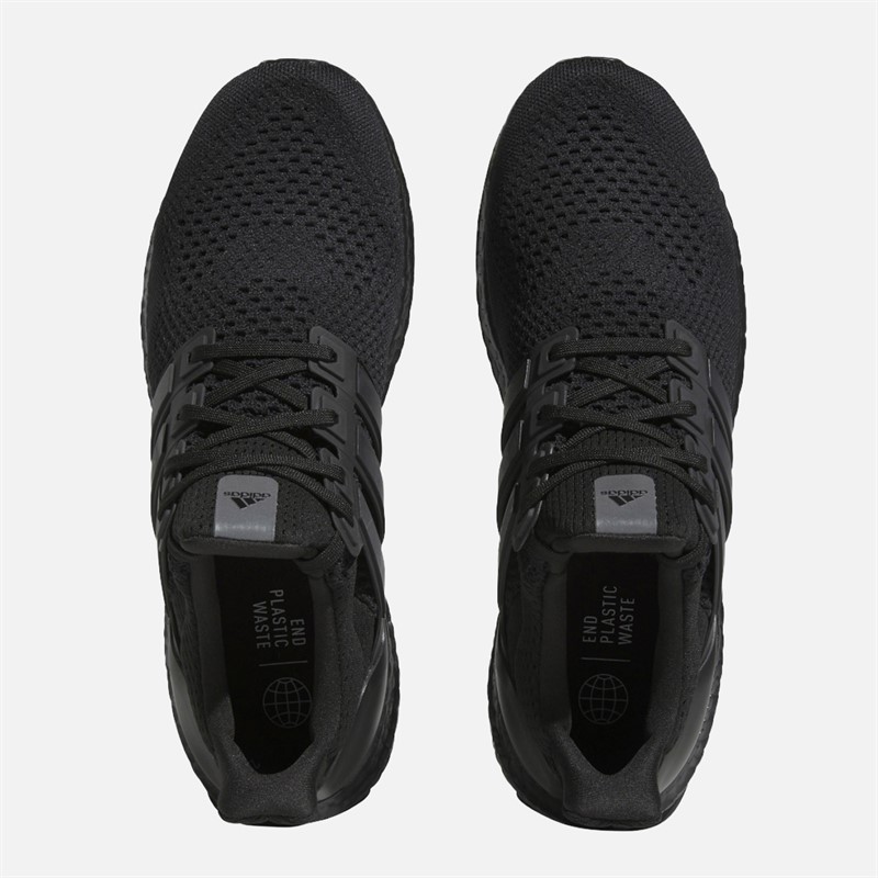 adidas Mens Ultraboost 1.0 Trainers Core Black/Beam Green Core Black/Bea, Green