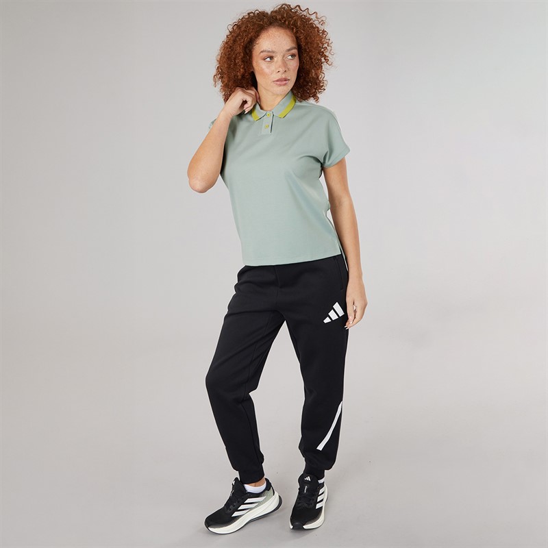 adidas Womens Go-To Golf Polo Shirt Wonder Silver