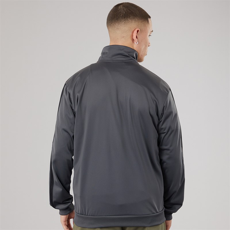 adidas Mens Dayready 3-Stripes Track Jacket Grey Six