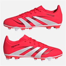 adidas Junior Predator Club FG/MG Firm/Multi Ground Football Boots Lucid Red/Cloud White/Core Black