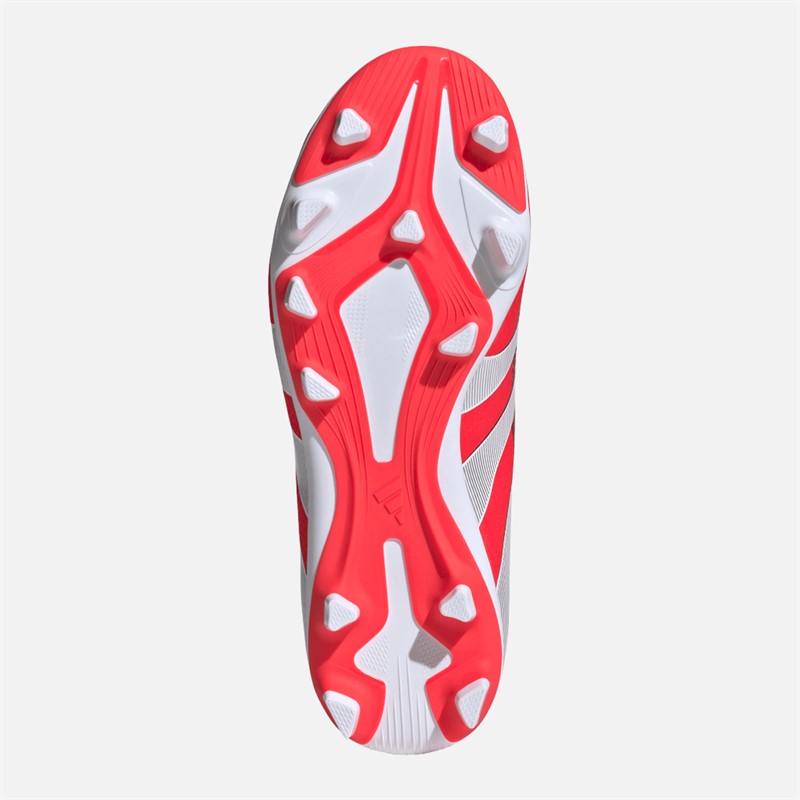 adidas Junior Predator Club FG/MG Firm/Multi Ground Football Boots Lucid Red/Cloud White/Core Black