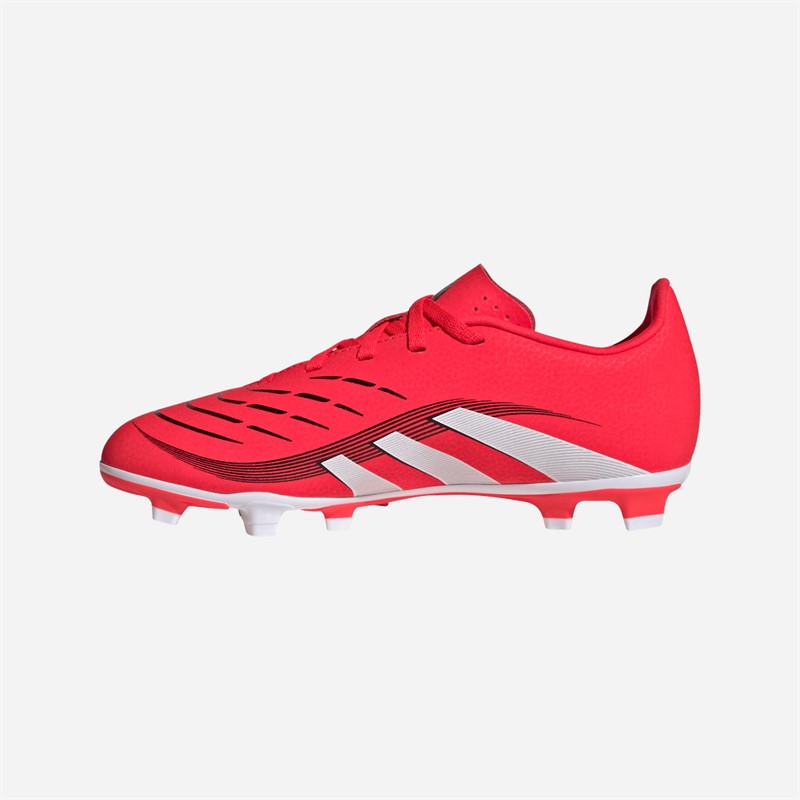 adidas Junior Predator Club FG/MG Firm/Multi Ground Football Boots Lucid Red/Cloud White/Core Black