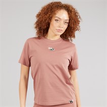 adidas Womens Lounge Mini Graphic T-Shirt Warm Clay