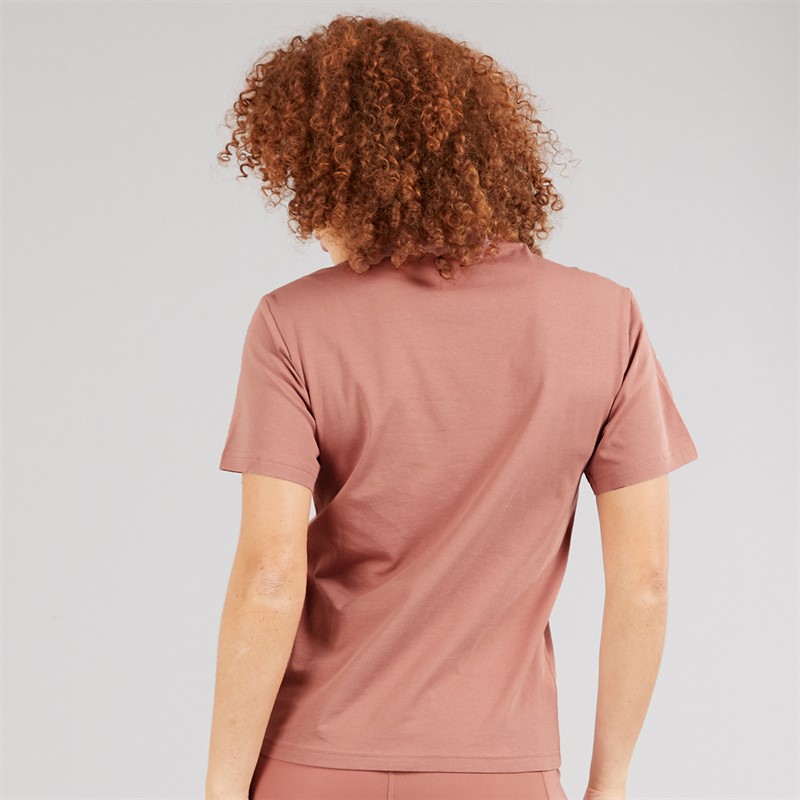 adidas Womens Lounge Mini Graphic T-Shirt Warm Clay