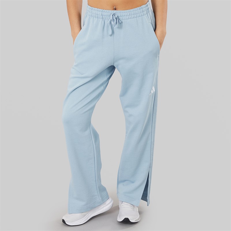 adidas Womens ALL SZN 3-Stripes French Terry Straight Leg Joggers Wonder Blue